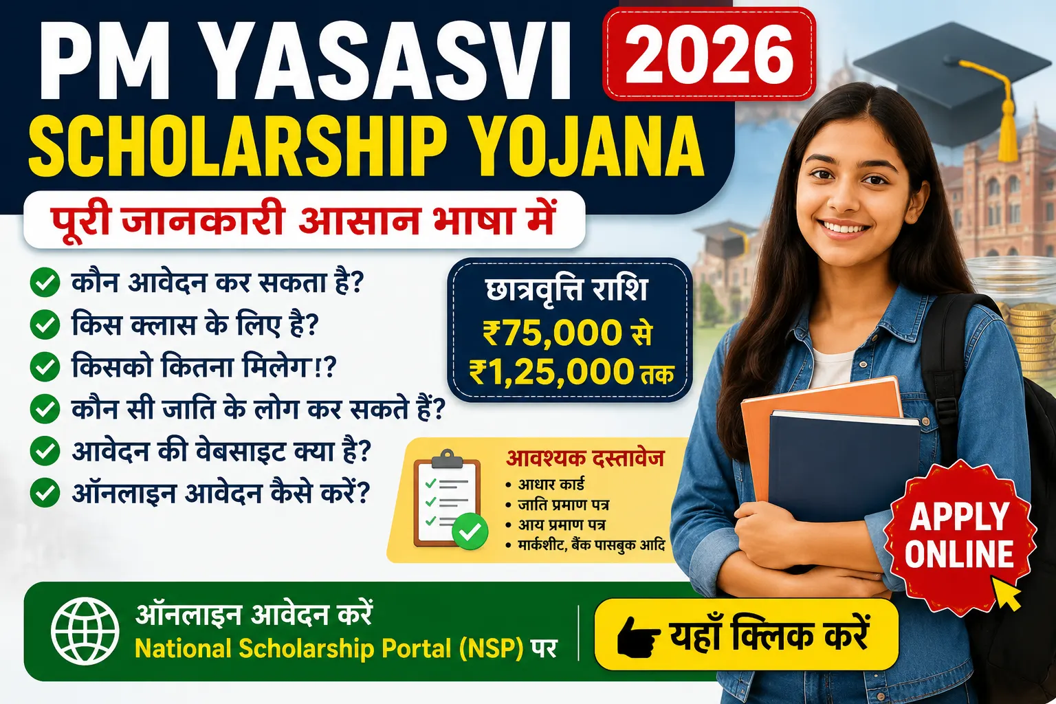 PM YASASVI Scholarship Yojana 2026