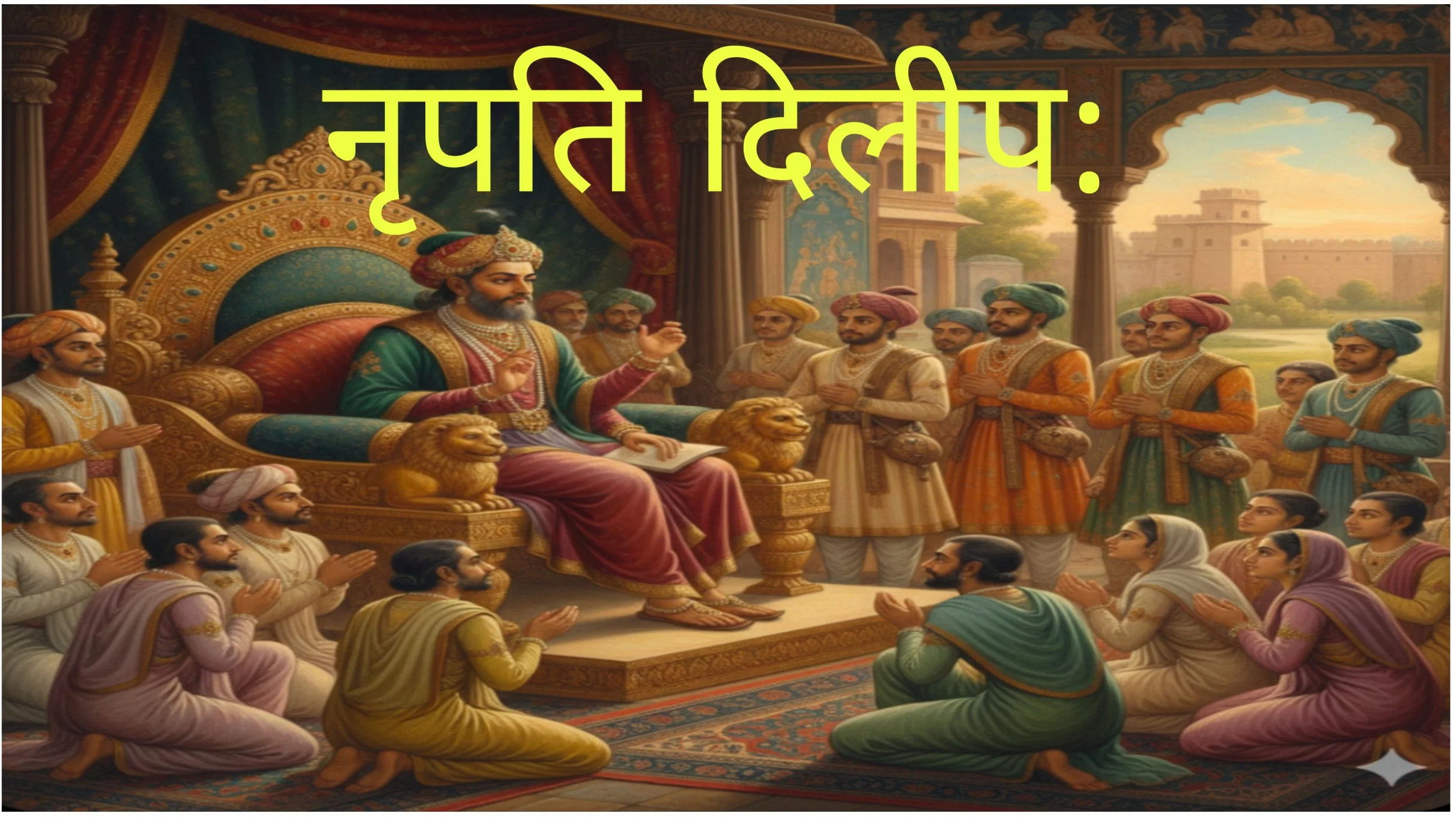 नृपति दिलीप पाठ का हिंदी अनुवाद