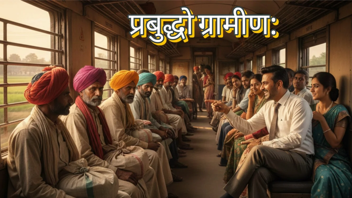 प्रबुद्धो ग्रामीण प्रहेलिका की व्याख्या