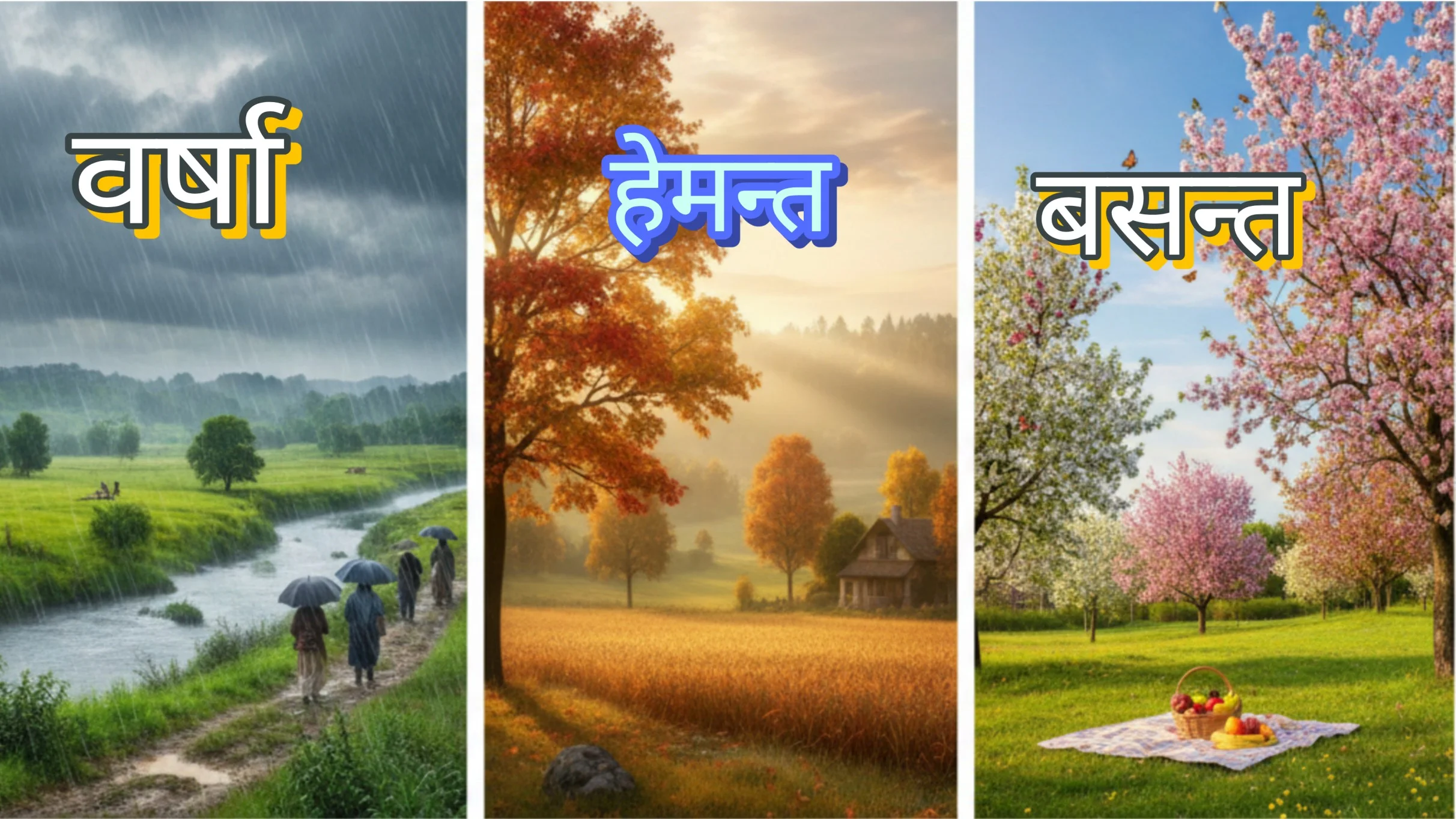 ऋतुवर्णनम् का हिंदी अनुवाद