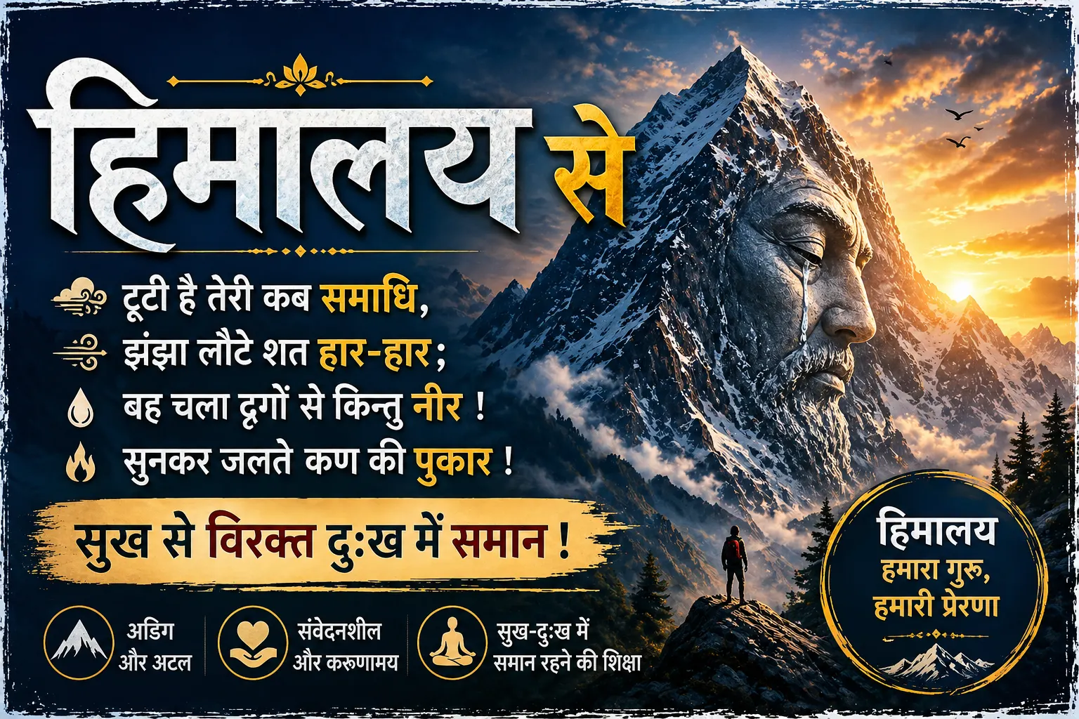 He chir mahan kavita ki vyakhya