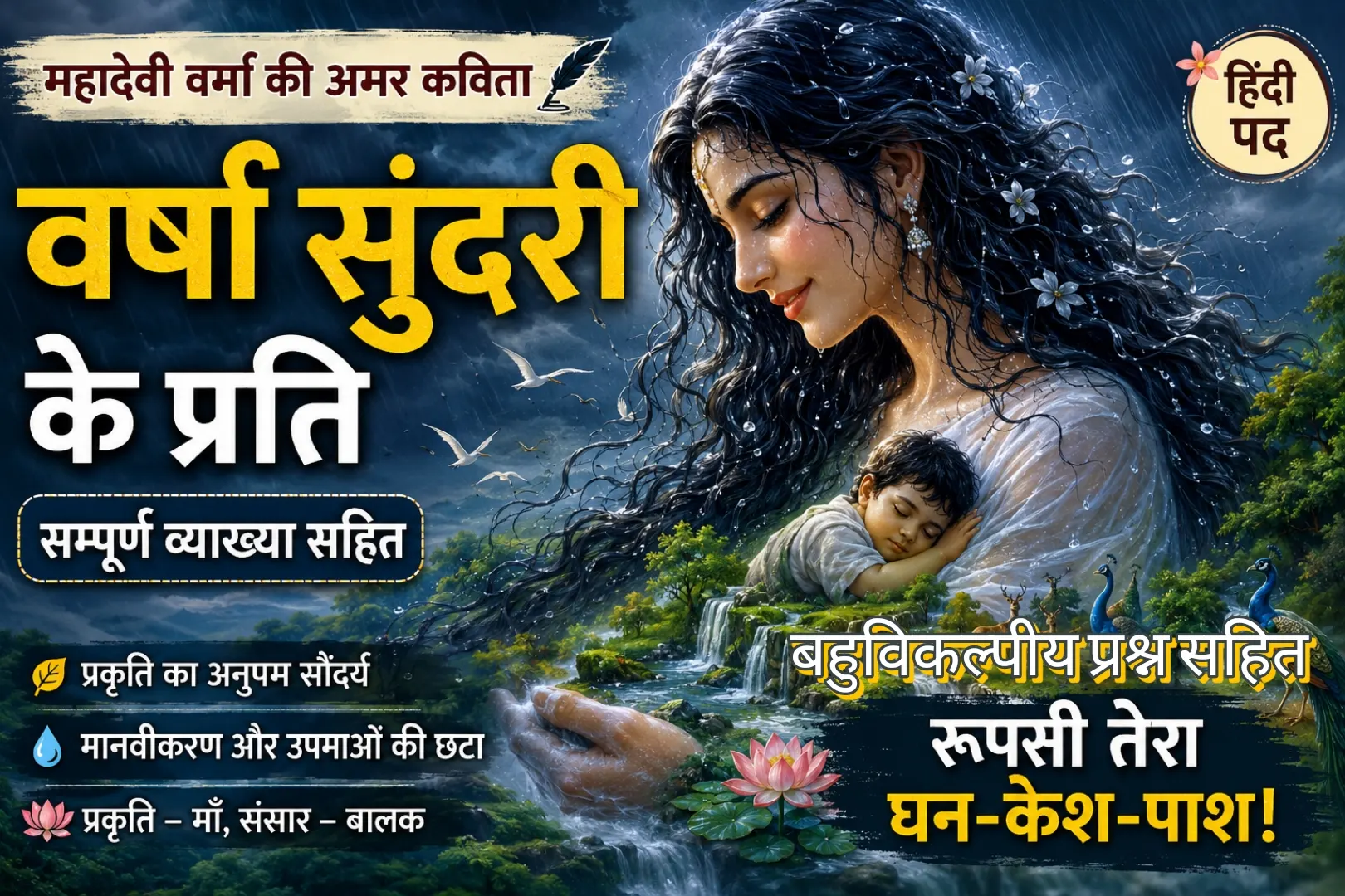 mahadevi verma varsha sundari ke prati vyakhya