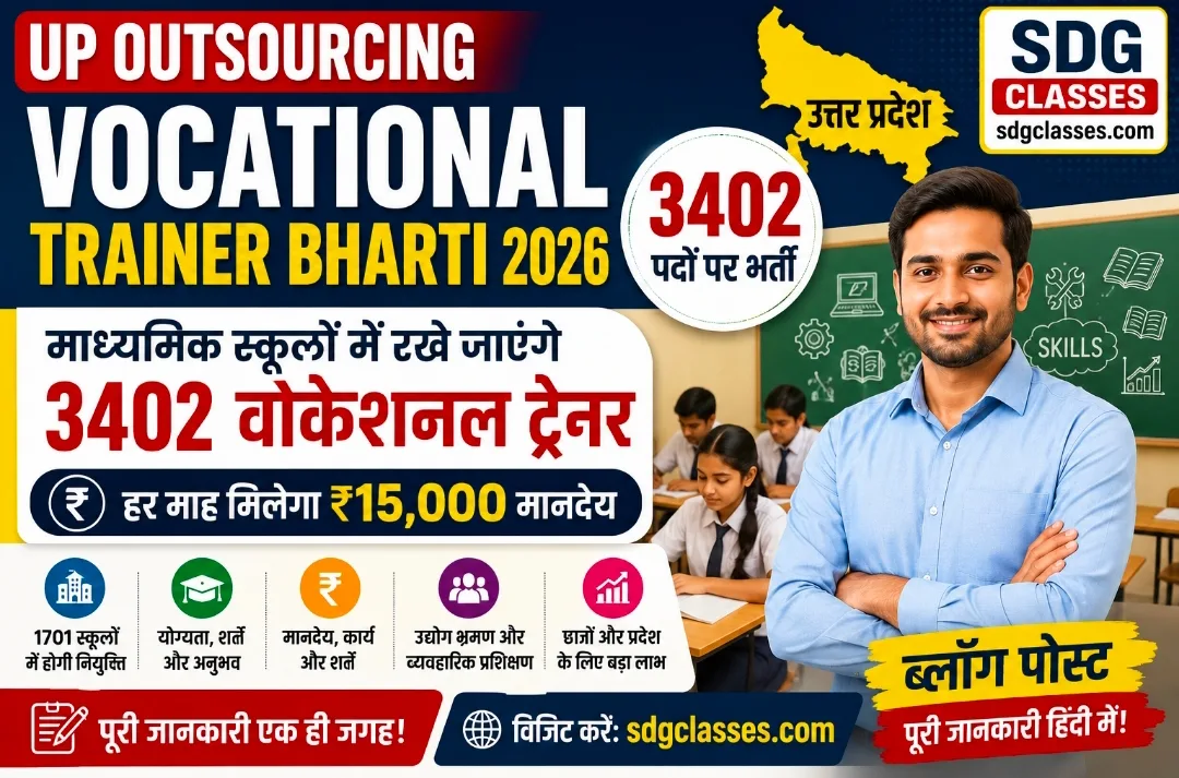 UP Outsourcing Vocational Trainer Bharti 2026