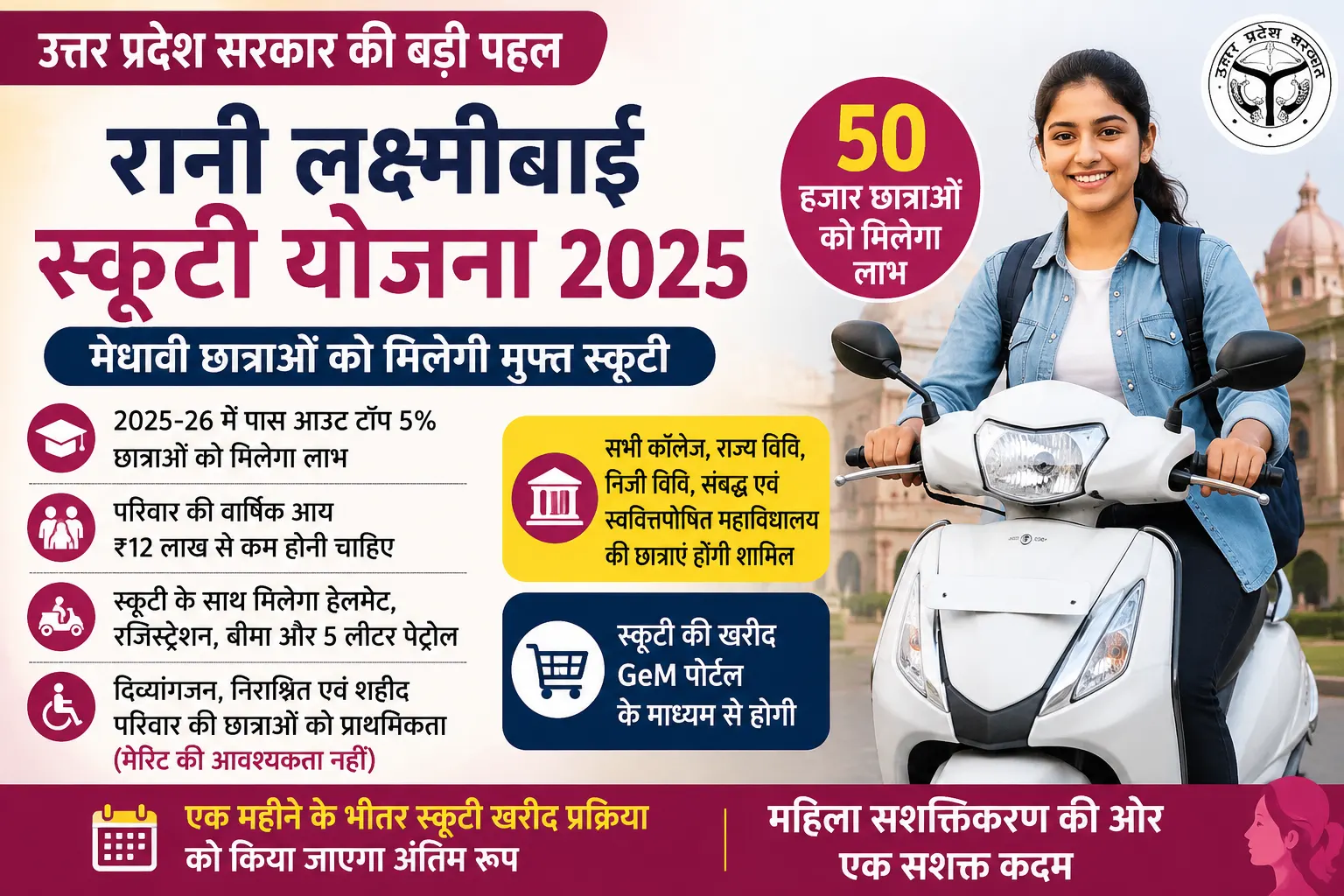 Rani Laxmibai Scooty Scheme