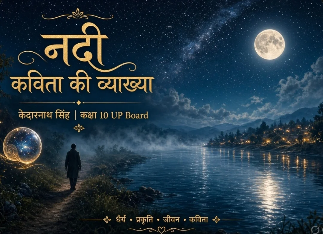 Nadi kavita Ki Vyakhya For UP Board Class 10th Solution Kedarnath Singh